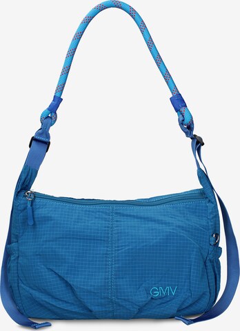 Borsa a spalla 'Borsa a Spalla Donna Gianmarco Venturi Pelle Vegana PU con Zip' di GianMarco Venturi in blu: frontale