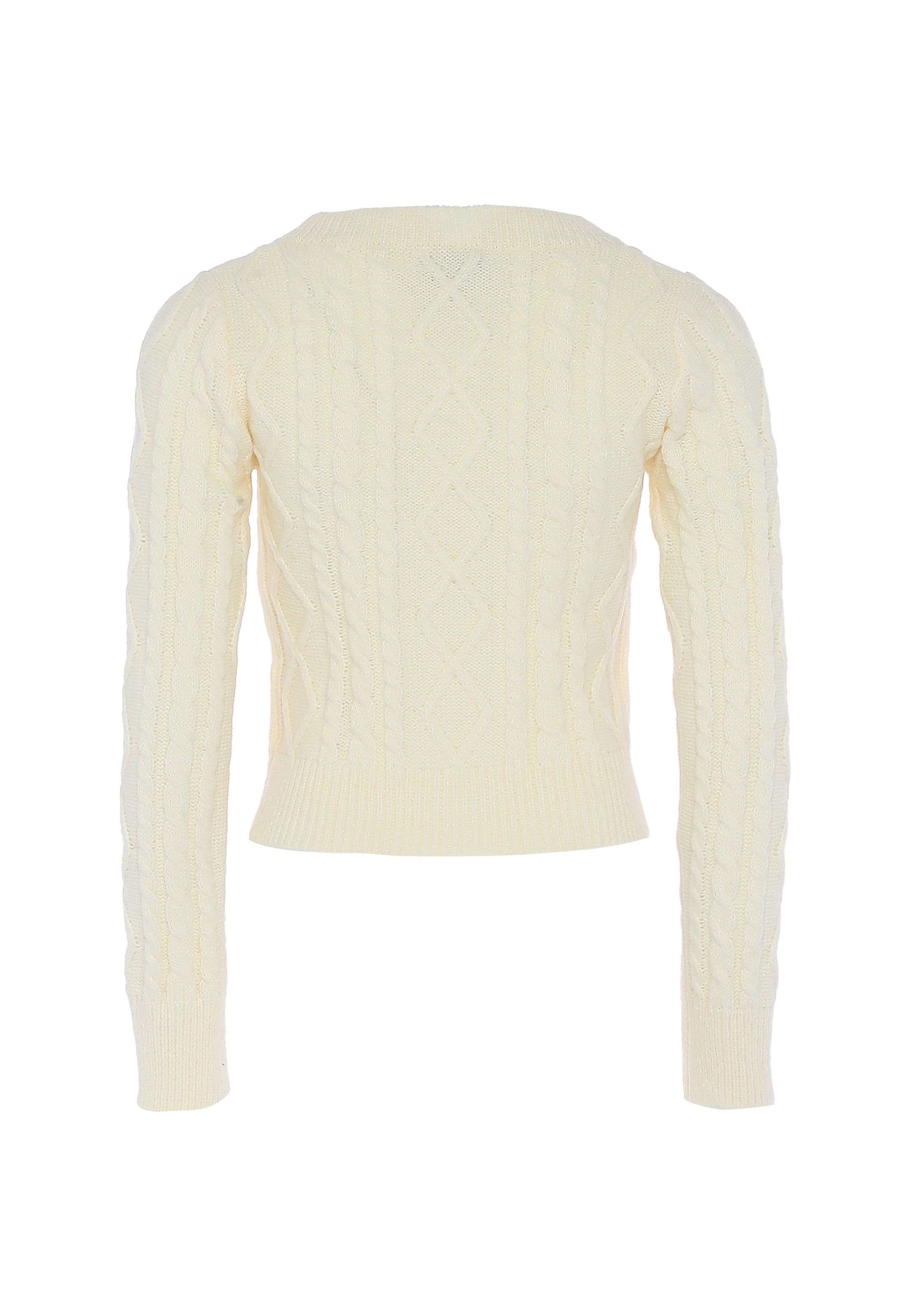 BLONDA Пуловер в бяло