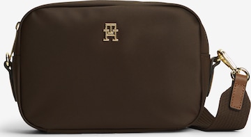 TOMMY HILFIGER - Mala de ombro 'POPETTE' em castanho: frente