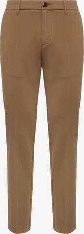 Coupe slim Pantalon Boggi Milano en marron : devant