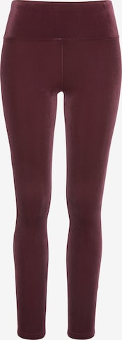 LASCANA - Skinny Leggings em vermelho: frente