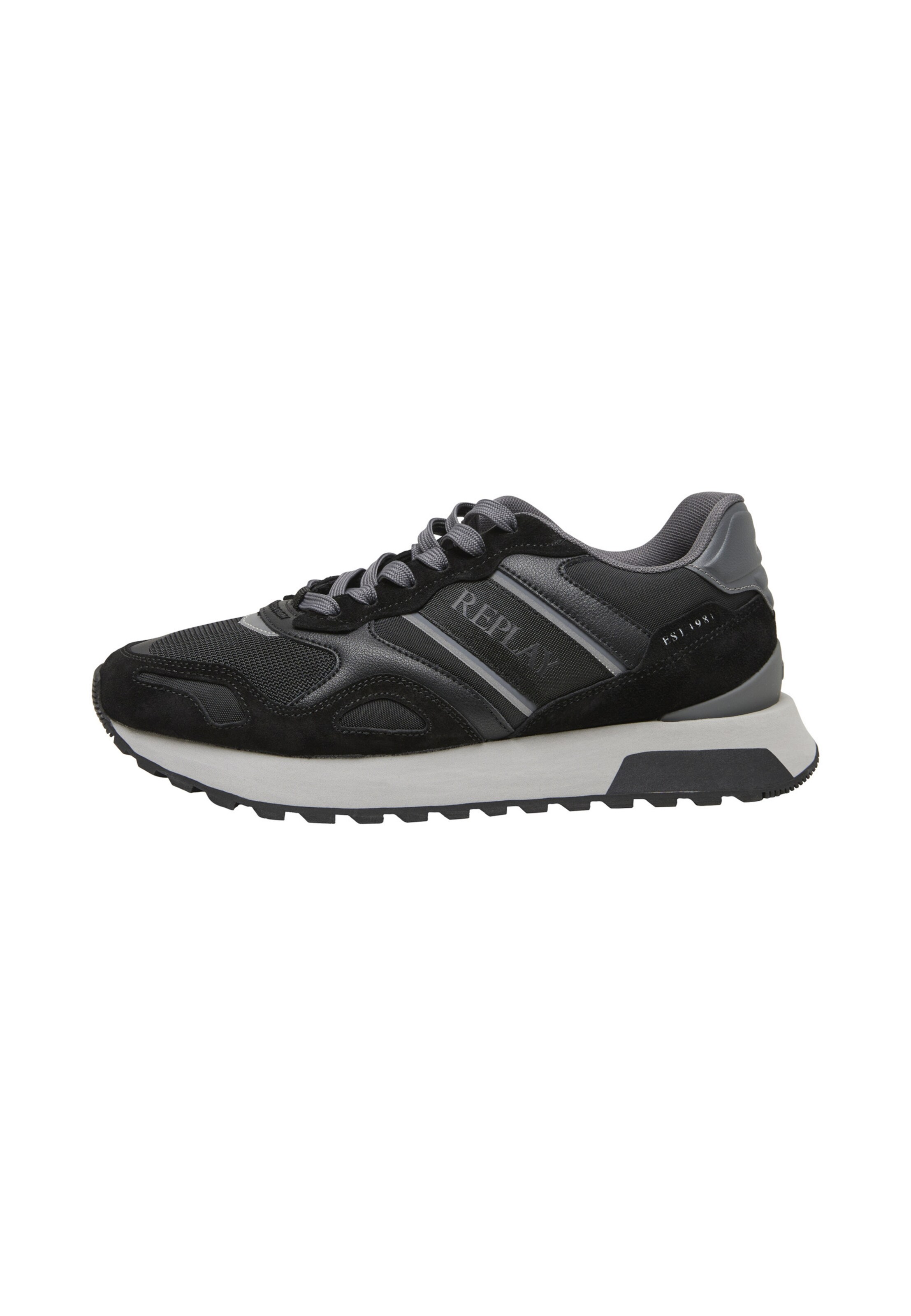 REPLAY Sneakers laag 'Bullet Union' in Zwart: voorkant