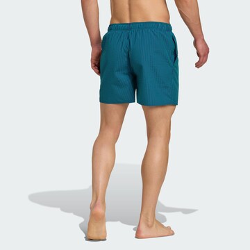 ADIDAS SPORTSWEAR Sports swimming trunks 'Seersucker' in Green