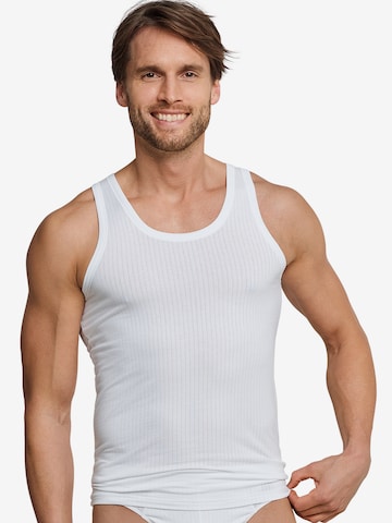 Maillot de corps ' 2-Pack Authentic ' SCHIESSER en blanc : devant