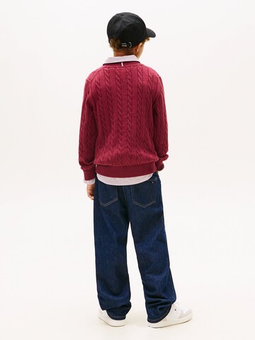 TOMMY HILFIGER Pullover 'Essential' in Rot