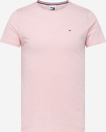 T-Shirt 'Jaspe' Tommy Jeans en rose : devant