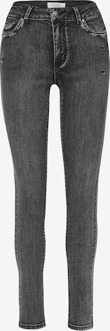 juoda KOROSHI Siauras Džinsai: priekis