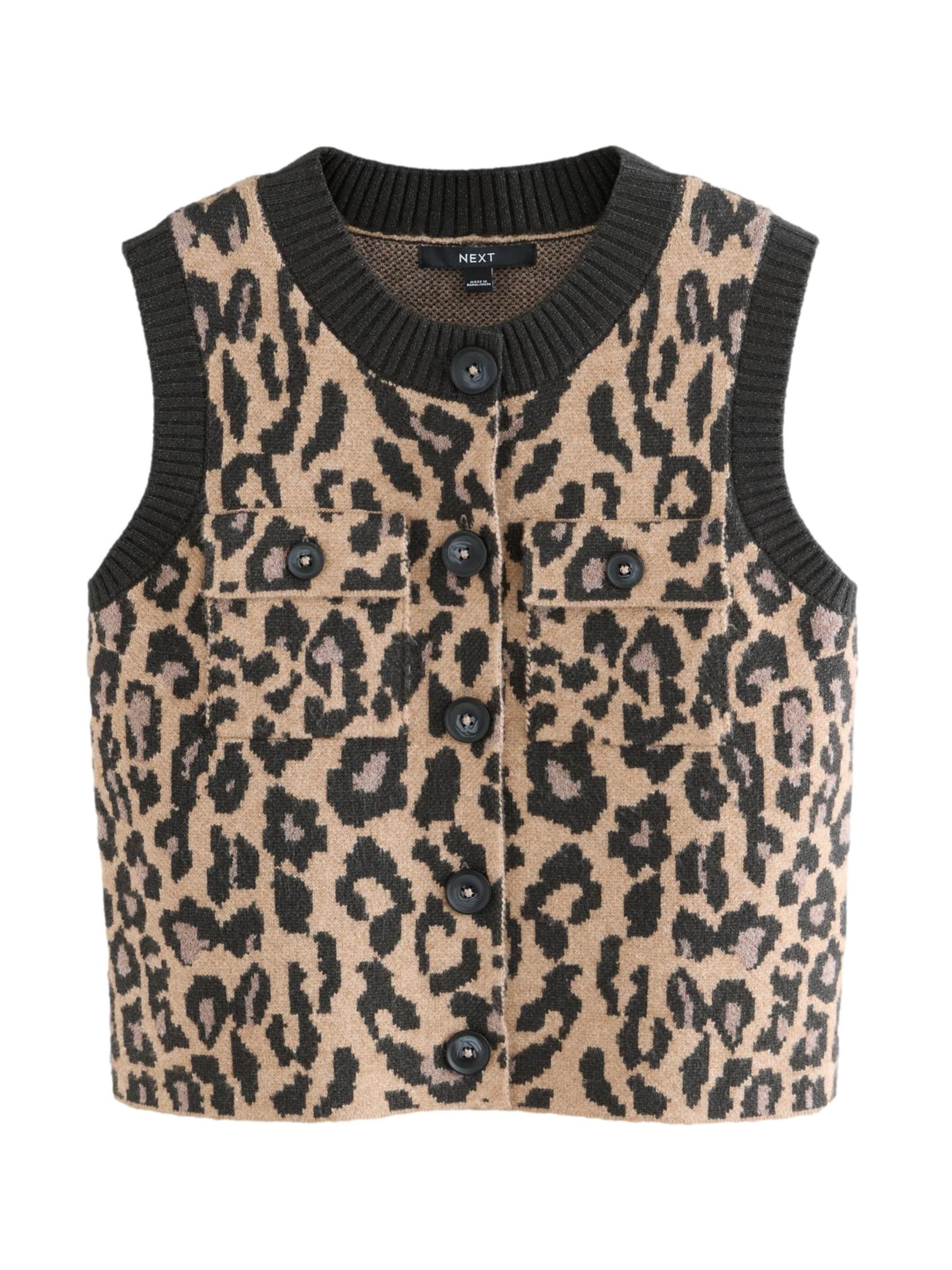 Next Anzugweste in Braun: Vorderseite