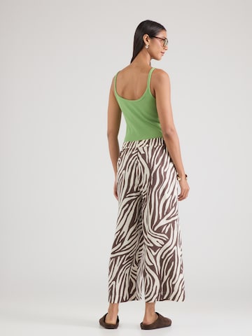 s.Oliver BLACK LABEL Wide leg Trousers in Brown