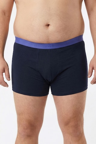 Men Plus Boxershorts in Blau: Vorderseite