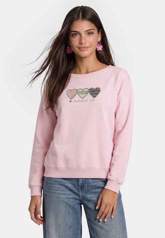 Sweat-shirt MYMO en rose : devant