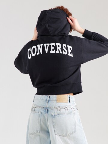 CONVERSE Mikina – černá: přední strana