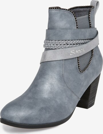 Soccx Booties in Grey: front
