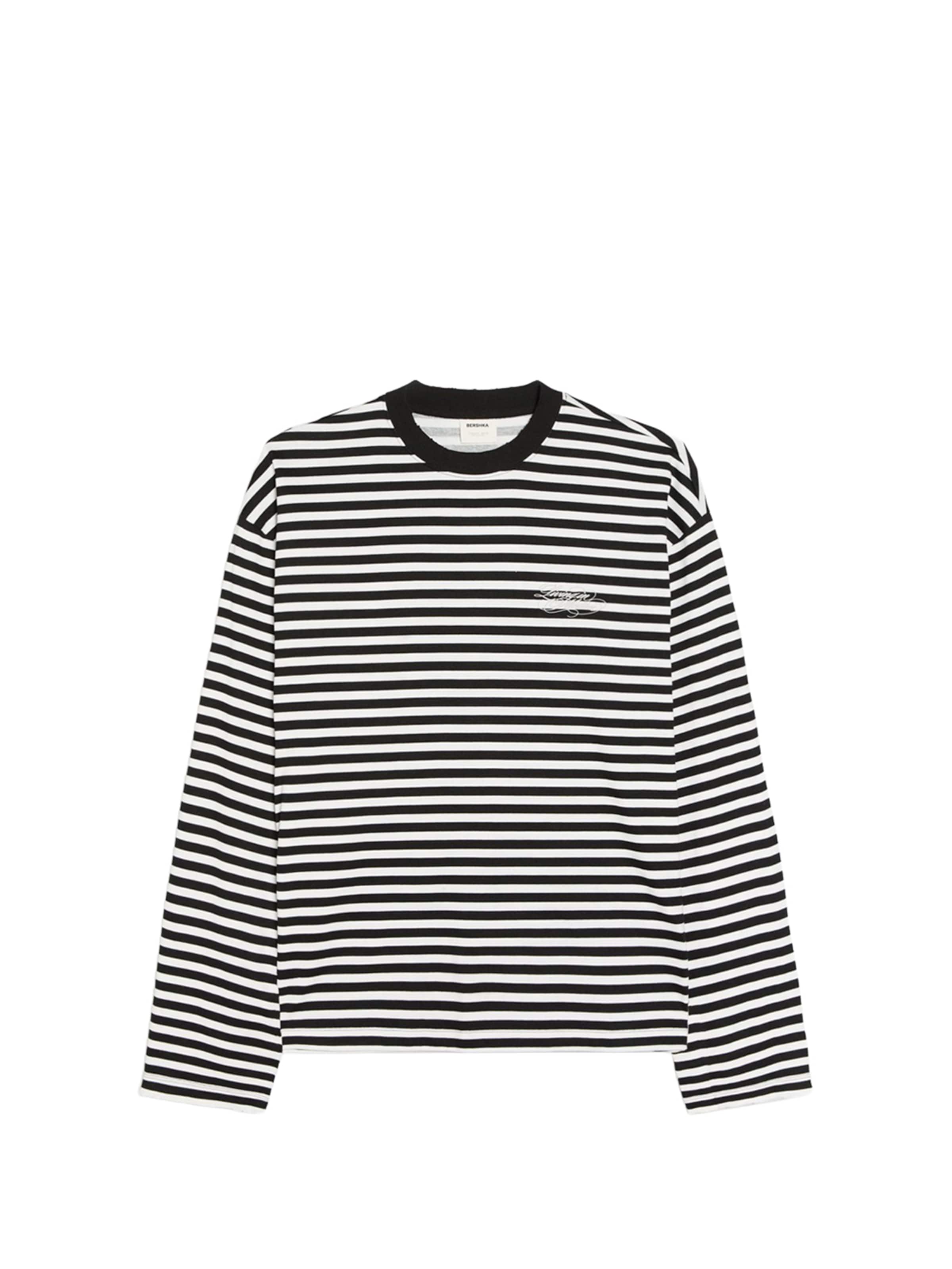 Bershka Tričko – bílá: přední strana