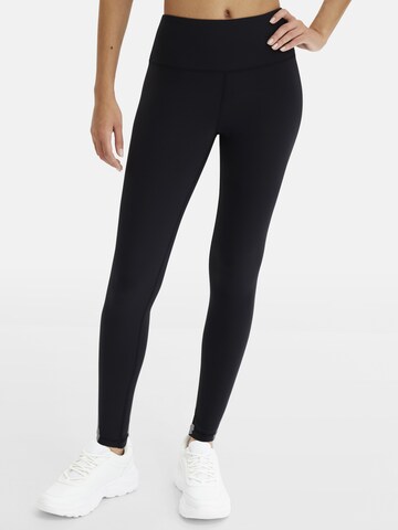bonprix Skinny Leggings in Zwart: voorkant