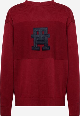 TOMMY HILFIGER Sweter w kolorze czerwony: przód