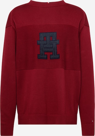 TOMMY HILFIGER Trui in Rood: voorkant