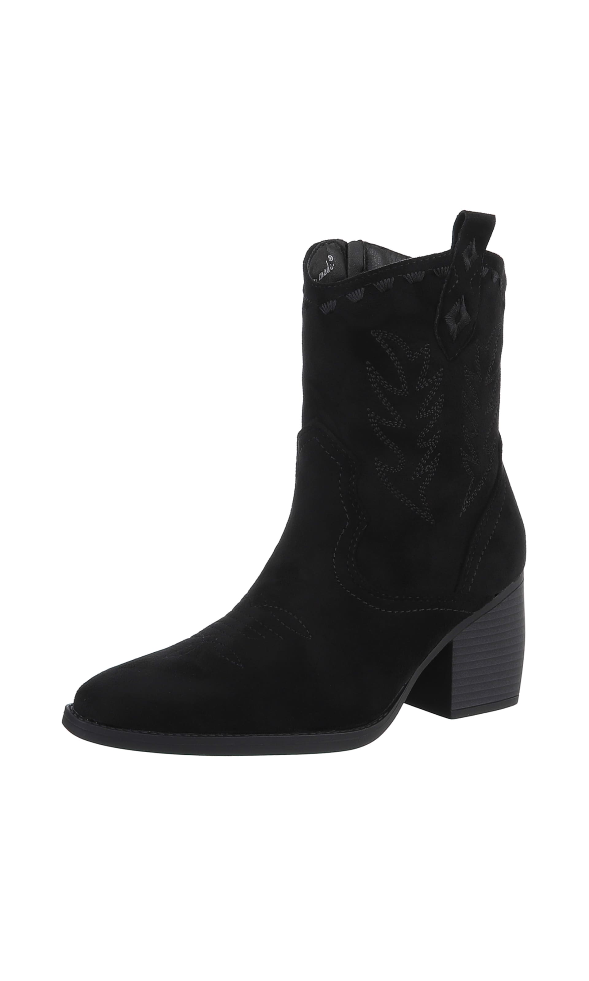 Ital-Design Boots in Black: front