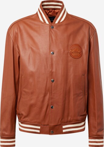 BOSS Between-season jacket 'Morlo' in Brown: front