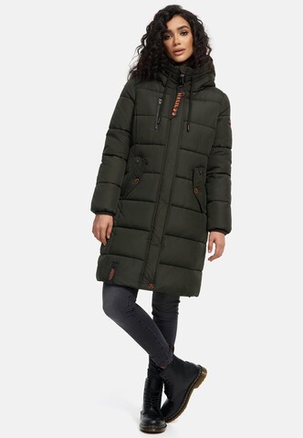 Cappotto invernale 'Yuikoo' di MARIKOO in verde: frontale