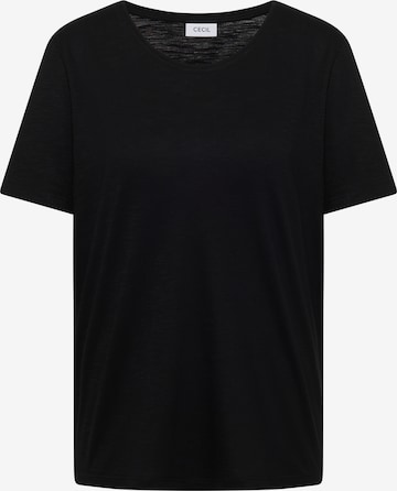 CECIL T-Shirt 'Anisa' in Schwarz: Vorderseite