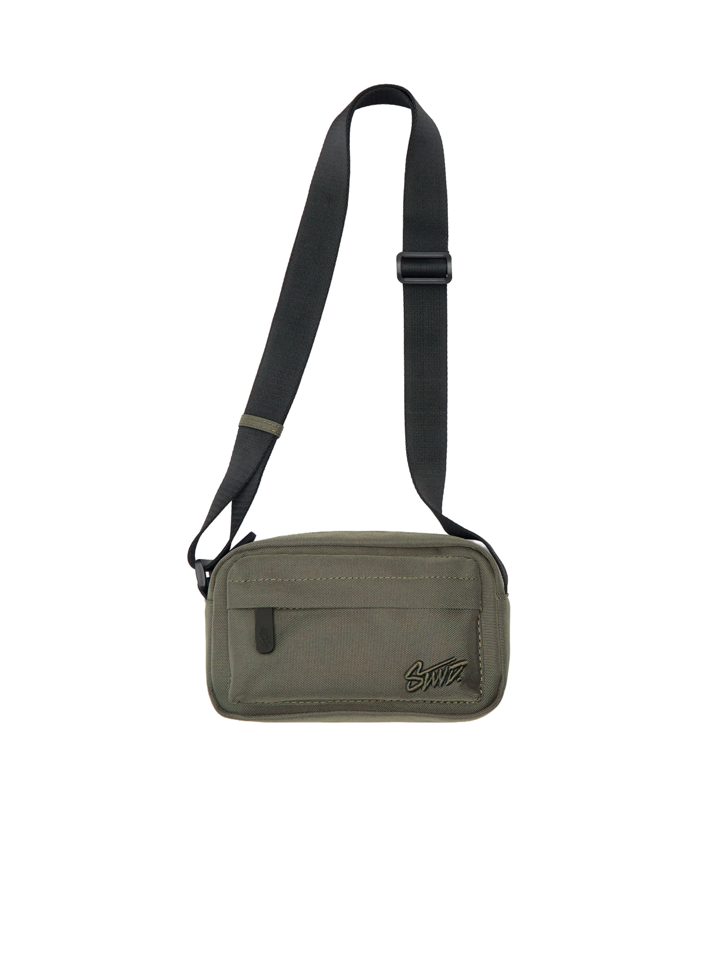 Pull&Bear Чанта за през рамо тип преметка в зелено: отпред