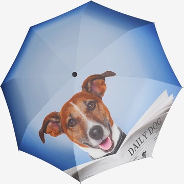 Doppler Regenschirm in Blau: predná strana