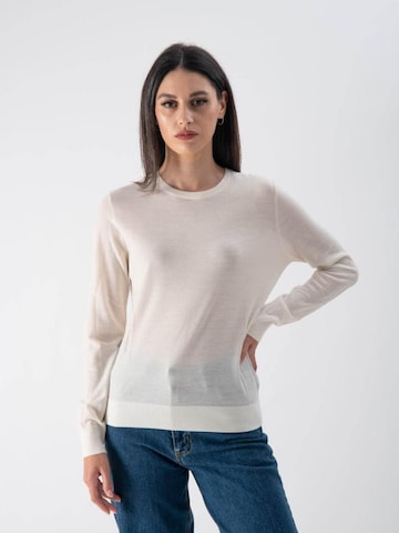 MND Shirts 'Lightweight Wool' i hvid: forside