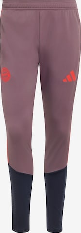 Skinny Pantalon de sport 'FC Bayern München 26/27 Cup' ADIDAS PERFORMANCE en violet : devant