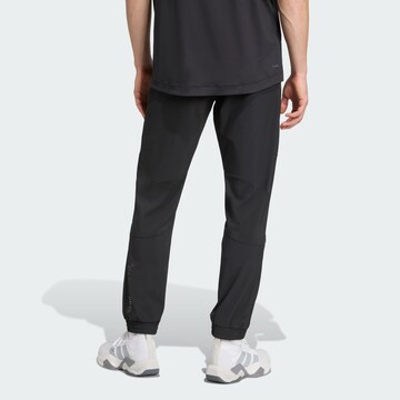 ADIDAS PERFORMANCE Tapered Workout Pants 'Tech Apparel' in Black