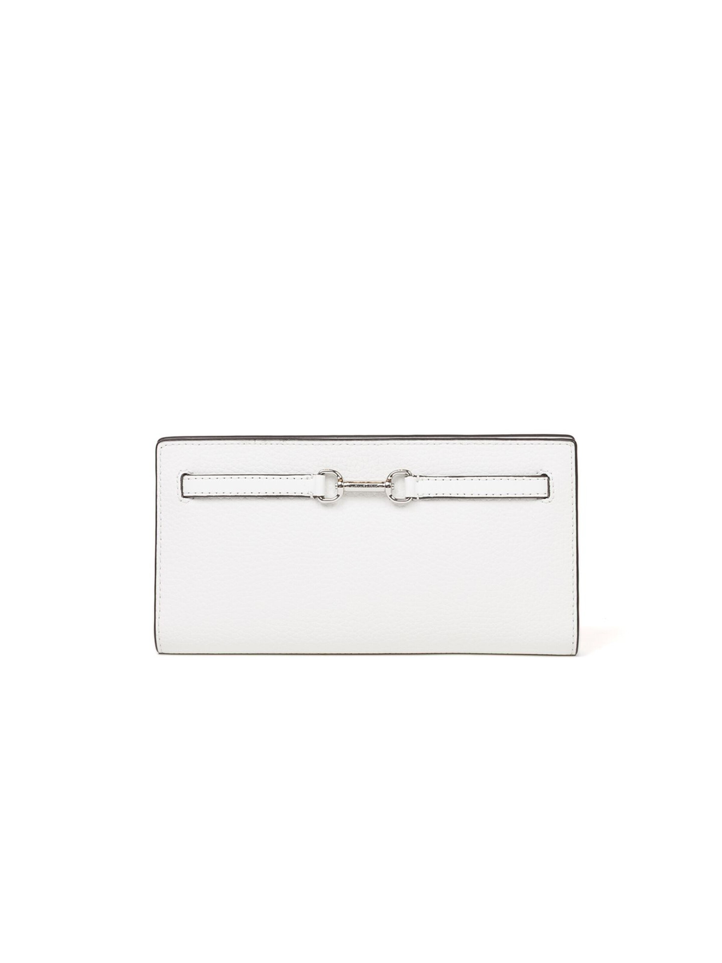 Michael Kors Portemonnaie 'Carson Large Snap Wallet'‌‌‌‌ in Weiß: Vorderseite