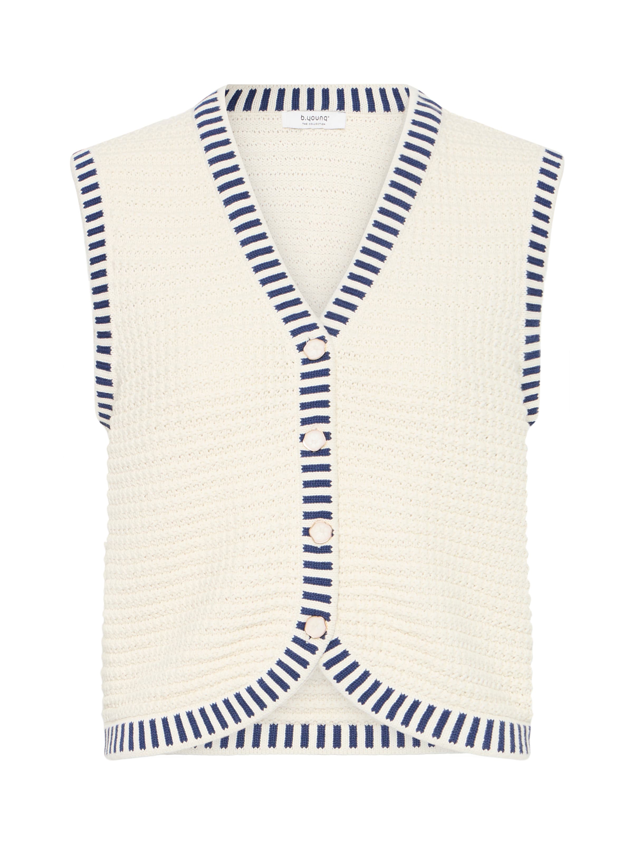 b.young - Chaleco de punto 'BYMIKALA' en beige: frente