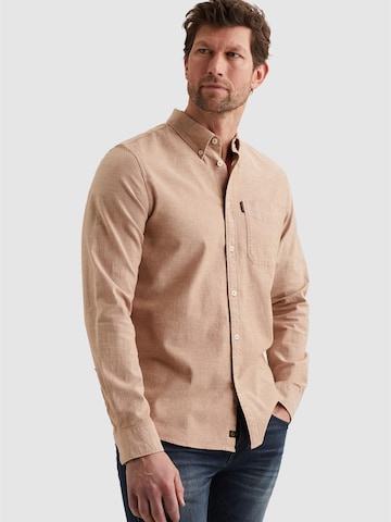PME Legend - Ajuste regular Camisa 'Oxford shirt with chest pocket and button-down collar' en naranja