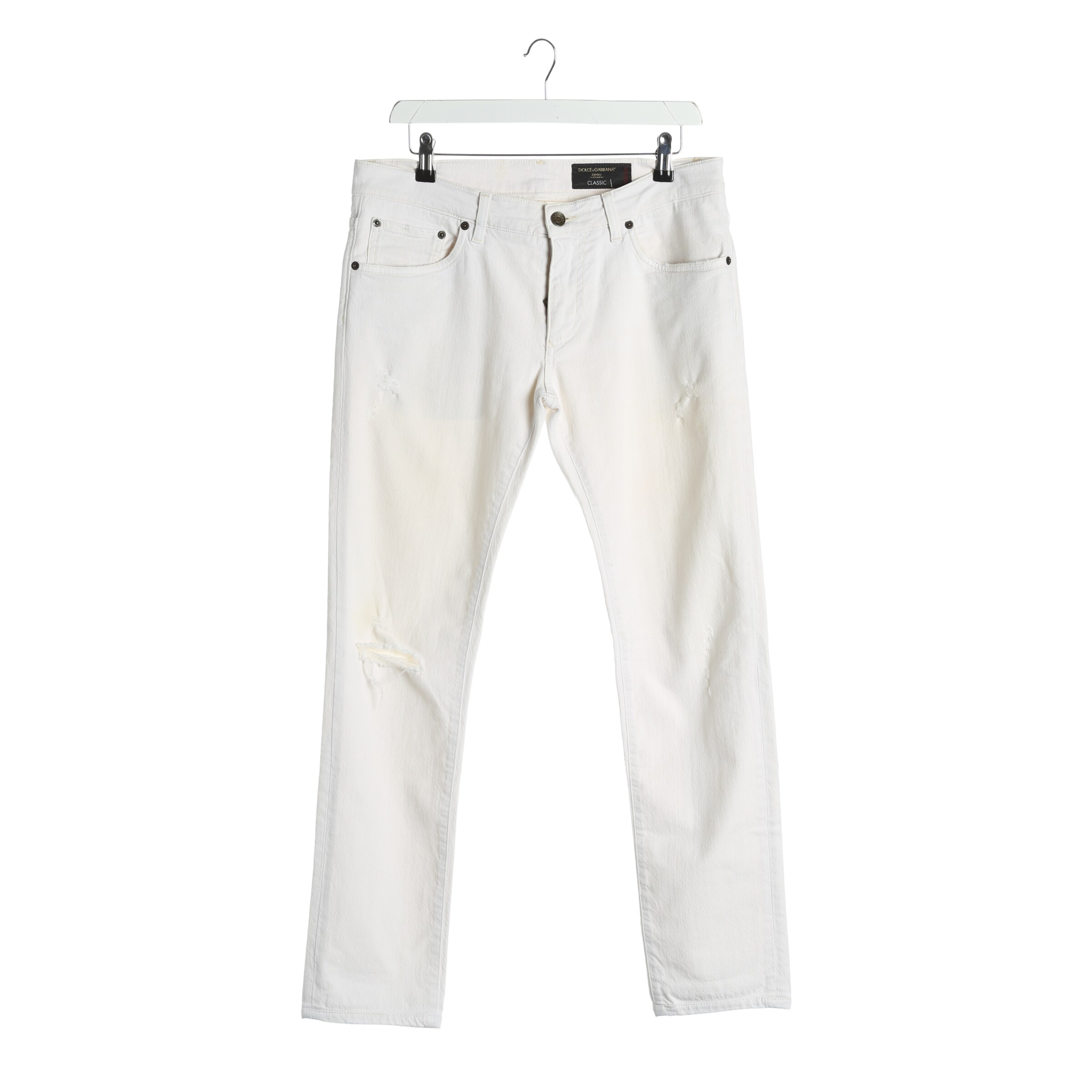 DOLCE & GABBANA Hose in 28 in creme, Produktansicht