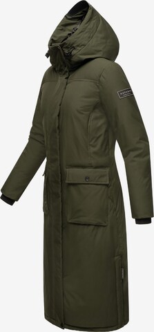 NAVAHOO Zimný kabát 'Wolkenfrost XIV' - Zelená