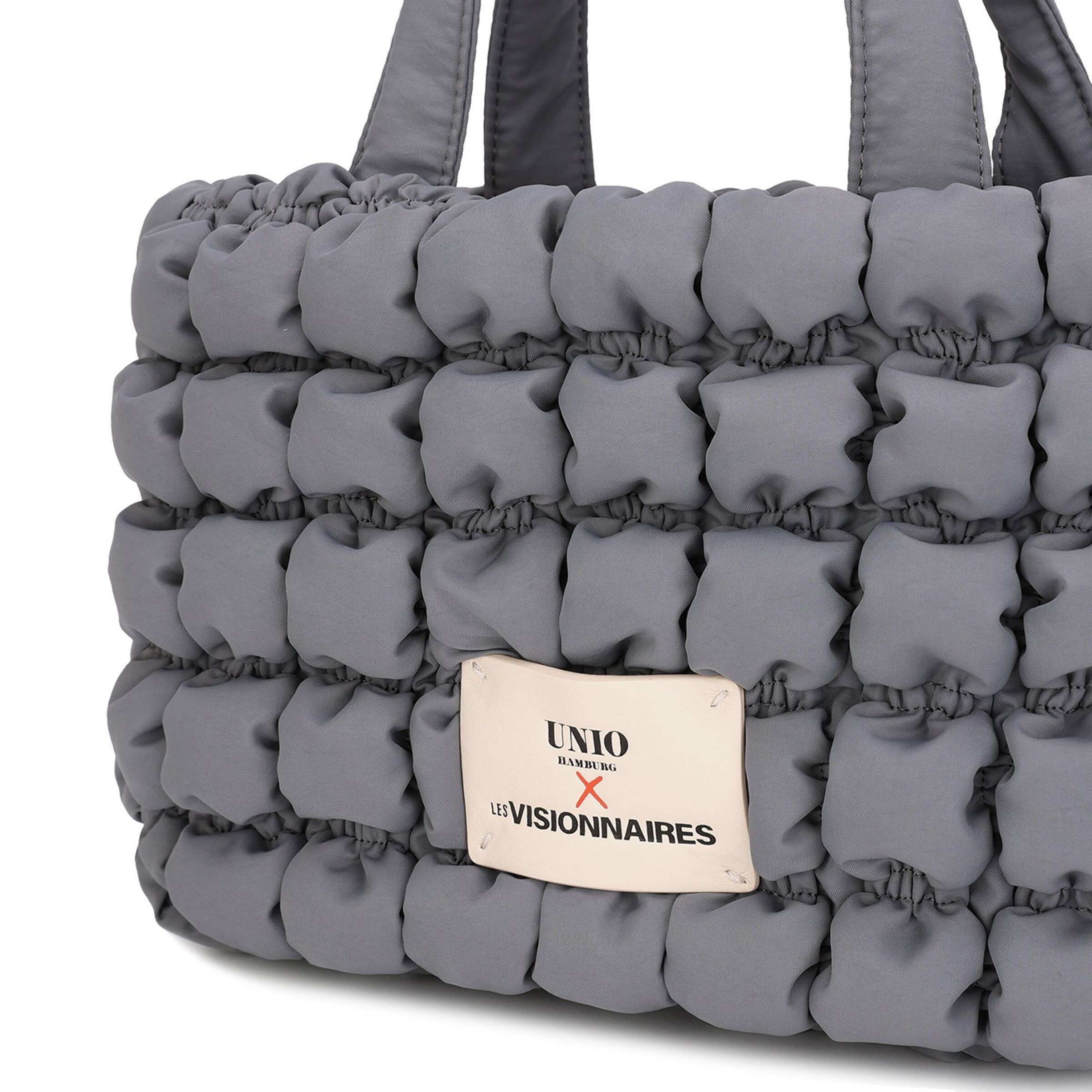 Borsa a mano 'Unio Cortina' di Les Visionnaires in grigio