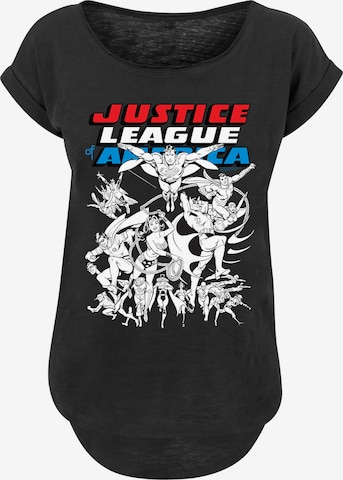 F4NT4STIC Shirt 'Justice League' in Schwarz: Vorderseite