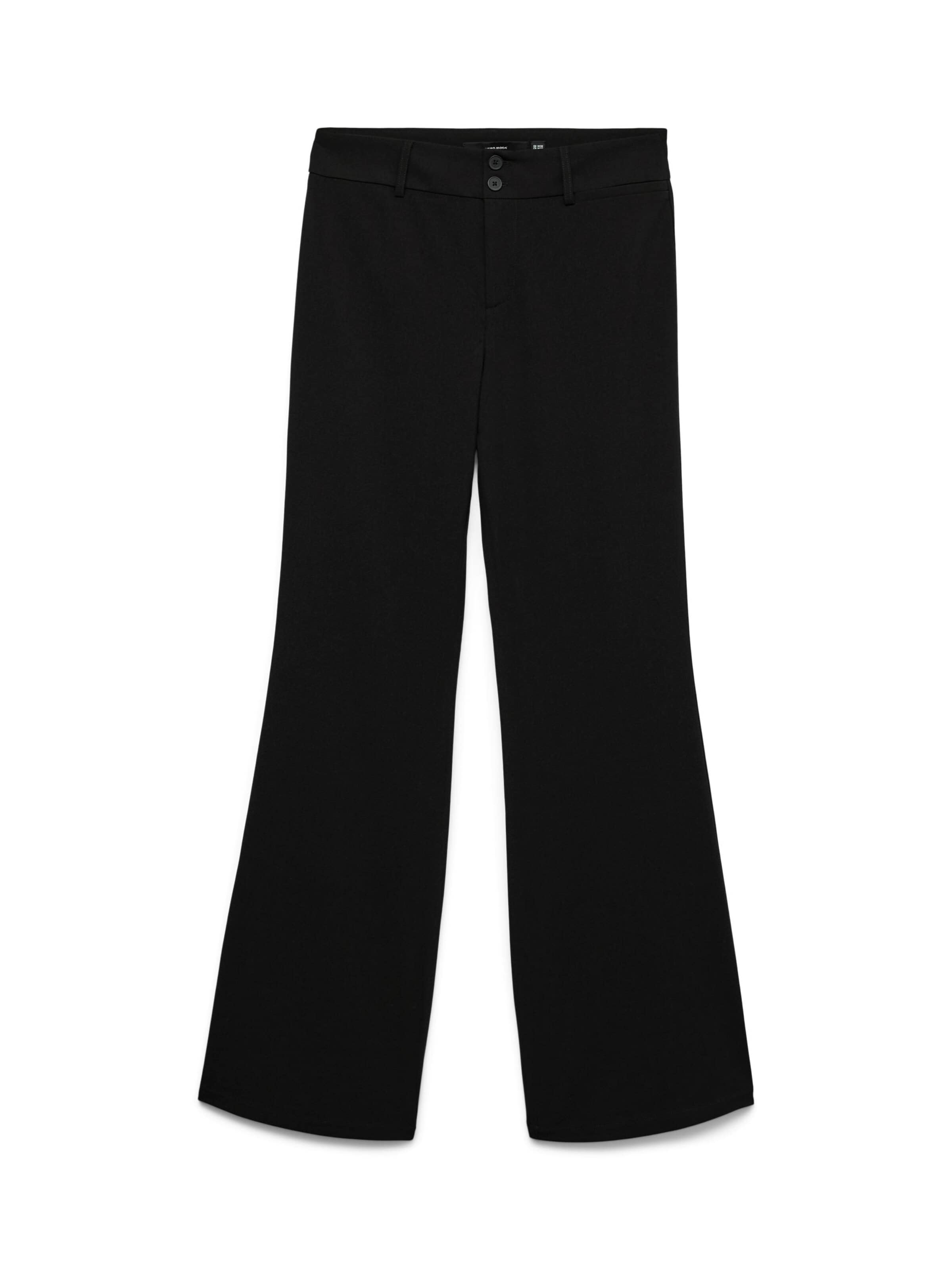 VERO MODA - Acampanado Pantalón '10336960' en negro: frente