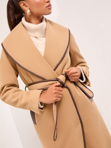 Lipsy Between-Seasons Coat in Beige