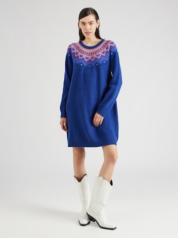 Robes en maille Danefae en bleu : devant