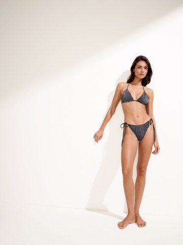 CALZEDONIA Bikini Bottoms 'Silver Glitter' in Grey