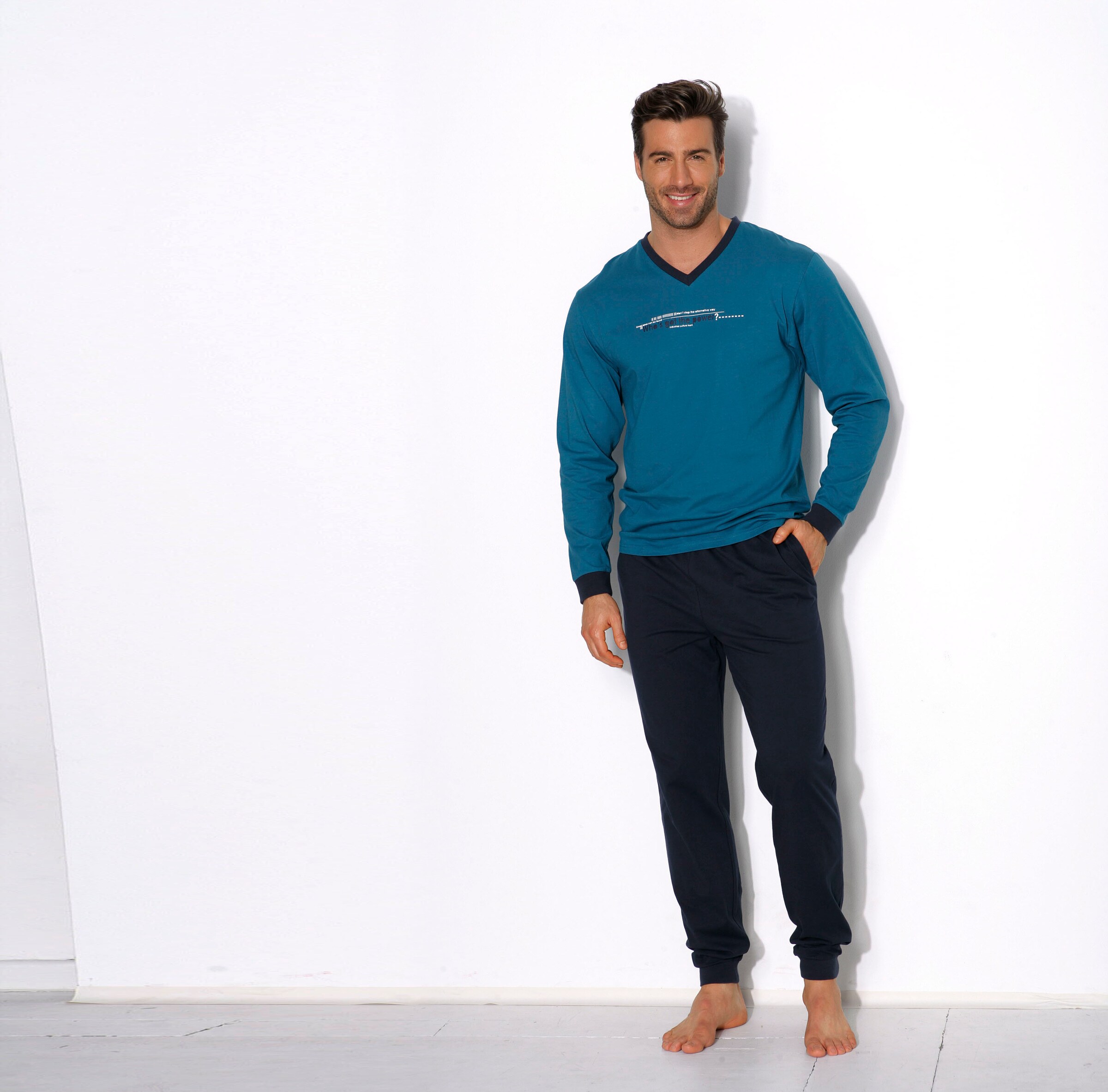 zaļš Authentic Le Jogger Garā pidžama: no priekšpuses