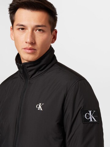 Calvin Klein Jeans Overgangsjakke 'Harrington' i sort