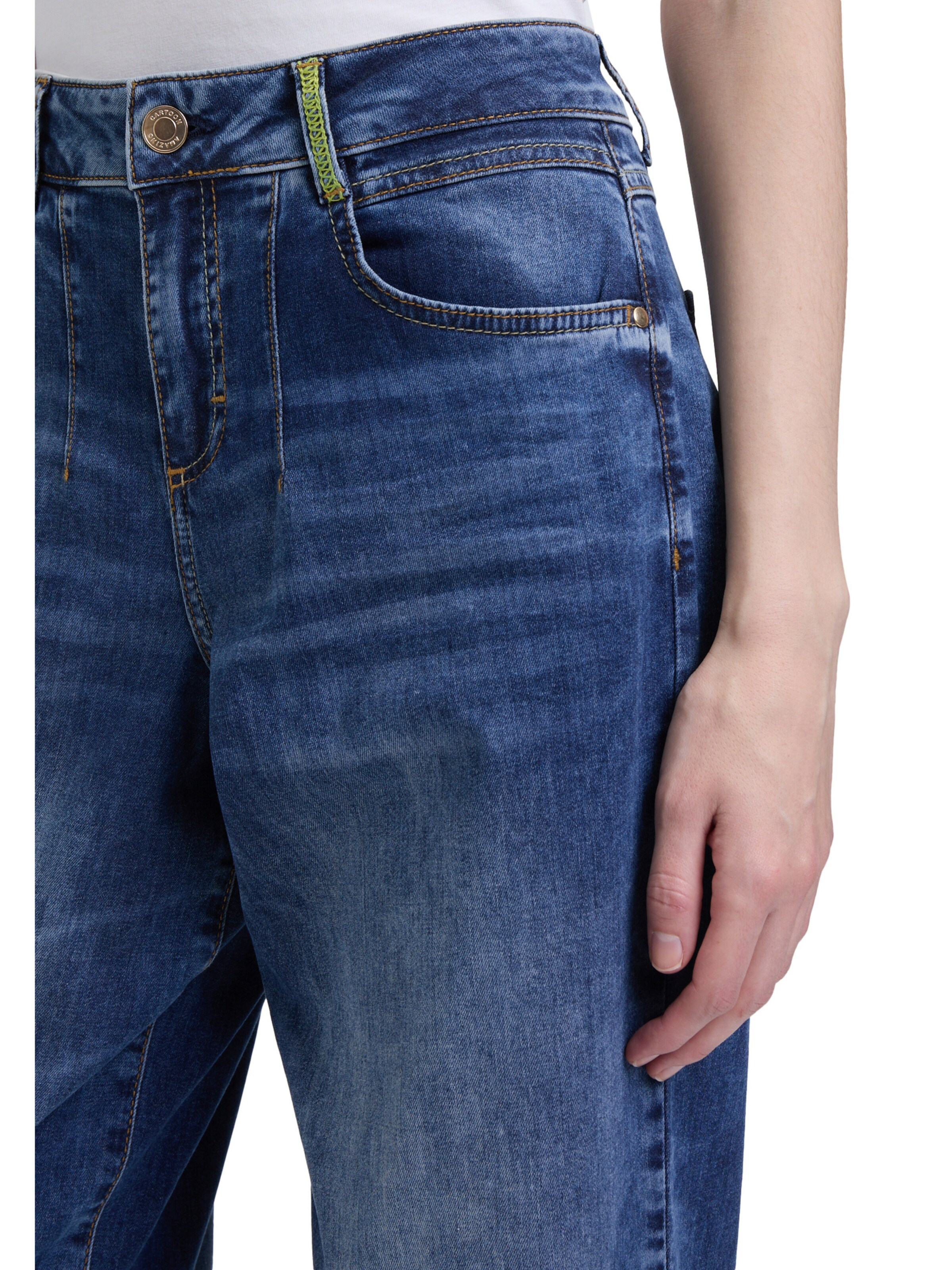 Loosefit Jean 'Used Look' Cartoon en bleu