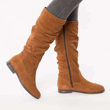 Bottes TAMARIS en marron : devant