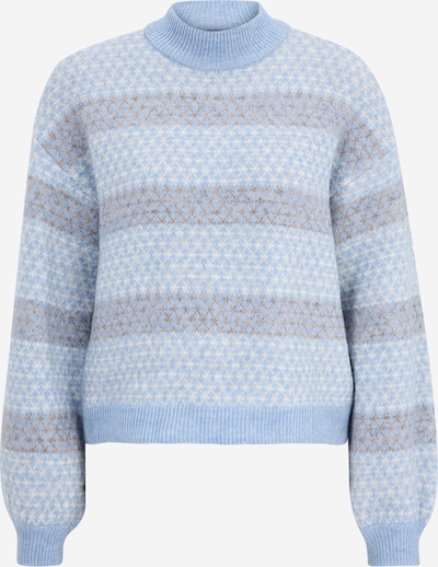 Vero Moda Petite Neulepaita 'VMTRIXIE' värissä vaaleansininen / ruskea / valkoinen, Tuotenäkymä