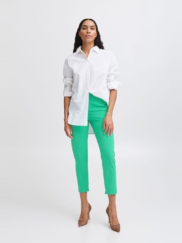 Coupe slim Pantalon chino ' BYDanta ' b.young en vert