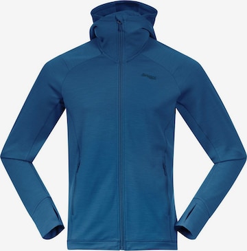 Bergans Funktionele fleece-jas in Blauw: voorkant