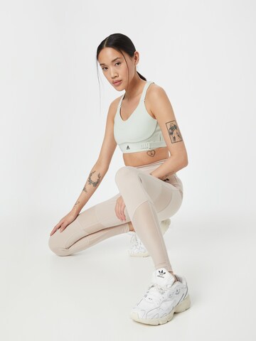 ADIDAS PERFORMANCE Skinny Sports trousers 'Train Essentials Dance High-Waisted ' in Beige