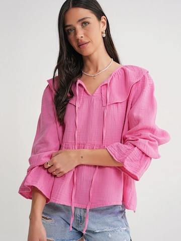 MixRay Bluse in Pink